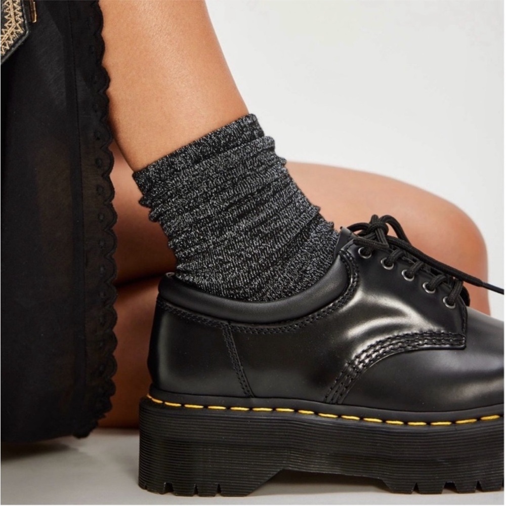 NEW FREE PEOPLE  Crew Socks Lurex Women’s NWT